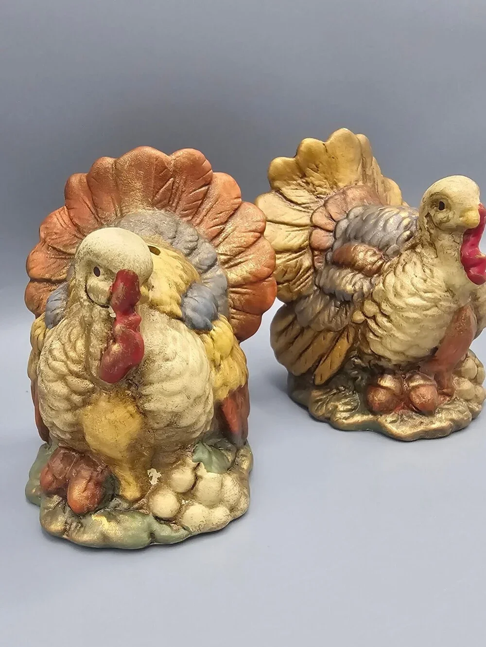 Vintage Ceramic Turkey Salt and Pepper Shakers Set